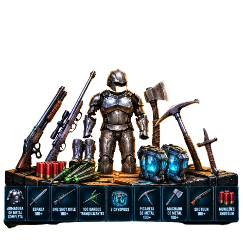 Kit Full Metal + Armas